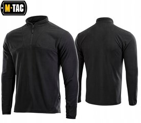 Vīriešu polaras džemperis M-Tac Delta Fleece, Melna цена и информация | Мужские толстовки | 220.lv