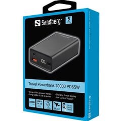 Sandberg 420-95 20000 мАч цена и информация | Зарядные устройства Power bank | 220.lv