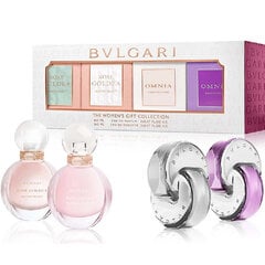 Smaržu komplekts Bvlgari Mini Set sievietēm: parfimērijas ūdens EDP, 5 ml + tualetes ūdens EDT, 3x5 ml cena un informācija | Sieviešu smaržas | 220.lv