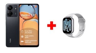 Xiaomi Redmi 13C 8/256GB Midnight Black + Xiaomi Redmi Watch 5 Active Matte Silver цена и информация | Мобильные телефоны | 220.lv