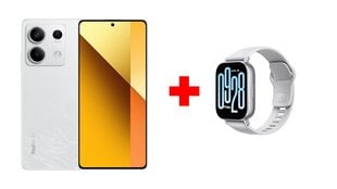 Xiaomi Redmi Note 13 5G 8/256GB Arctic White + Xiaomi Redmi Watch 5 Active Matte Silver cena un informācija | Mobilie telefoni | 220.lv