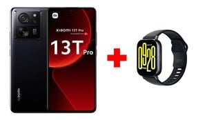 Xiaomi 13T Pro 5G 12/512GB Black + Xiaomi Redmi Watch 5 Active Midnight Black cena un informācija | Mobilie telefoni | 220.lv