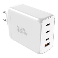 Strāvas lādētājs, Silver Monkey SMA1541, GaN 200 W., 3 x USB-C, PD, USB-A, QC 3.0, balts cena un informācija | Lādētāji-akumulatori (Power bank) | 220.lv