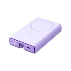 Магнитный аккумулятор, Joyroom JR-PBM011, 10000 мАч, 20 Вт, с подставкой и кабелем Lightning USB-C, фиолетовый цена и информация | Зарядные устройства Power bank | 220.lv