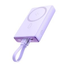 Магнитный аккумулятор, Joyroom JR-PBM011, 10000 мАч, 20 Вт, с подставкой и кабелем Lightning USB-C, фиолетовый цена и информация | Зарядные устройства Power bank | 220.lv