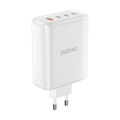 Tīkla lādētājs, Dudao, GaN USB-A, 3 x USB-C, PD, 140 W., balts cena un informācija | Lādētāji-akumulatori (Power bank) | 220.lv