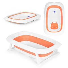 Saliekama vanna ar notekas novadīšanu, Ecotoys HA-B311, 81 cm., oranža cena un informācija | Mazuļa mazgāšana | 220.lv