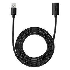 USB 3.0 Extension cable Baseus male to female, AirJoy Series, 2m (black) цена и информация | Адаптеры и USB разветвители | 220.lv