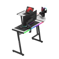 Desk Hero 6.0 RGB White cena un informācija | Datorgaldi, rakstāmgaldi, biroja galdi | 220.lv