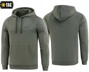 Vīriešu militārais džemperis M-Tac Hoodie Cotton Raglan, Army Olive цена и информация | Мужские толстовки | 220.lv