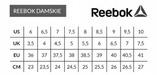 REEBOK GLIDE sieviešu apavi 100005921 balta āda 38.5 cena un informācija | Sporta apavi sievietēm | 220.lv