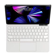 Tastatūra un skārienpaliktnis iPad Pro 12.9, magnētiskais korpuss, Brilliance, balts cena un informācija | Komponentu piederumi | 220.lv