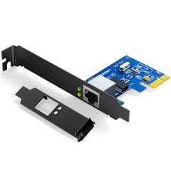 PCI-E Gigabit 10/100/1000Mbps tīkla karte, Ugreen US2301, melna cena un informācija | Komponentu piederumi | 220.lv