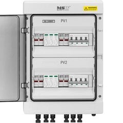 Распределительная коробка PV, MSW-WPD-PVDC4/21, тип 2, 4 входа, 2 выхода, 1000 В, IP66 цена и информация | Комплектующие для солнечных электростанций | 220.lv