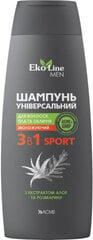 EKO LINE Men universālais šampūns matiem, ķermenim, sejai 3in1 Sport, 400ml цена и информация | Шампуни | 220.lv