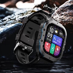 Viedpulkstenis C26 vīriešu āra sporta Bluetooth zvans 1,96 collu AMOLED liela ekrāna veselības monitora fitnesa izsekotāja viedpulkstenis cena un informācija | Viedpulksteņi (smartwatch) | 220.lv