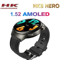 HK8 Hero viedais pulkstenis ChatGPT AMOLED vīriešu Bluetooth zvanu kompass NFC sirdsdarbības ātrums dalīts ekrāns Ai Voice vīriešu sieviešu viedpulkstenis cena un informācija | Viedpulksteņi (smartwatch) | 220.lv