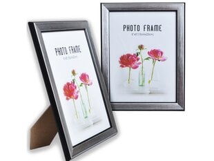 Фоторамка 15x21 A5 PHOTO FRAME HANGING STANDING СЕРЕБРИСТО-ЧЕРНЫЙ цена и информация | Рамки, фотоальбомы | 220.lv