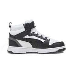 Puma Apavi Bērniem Rebound V6 Mid Jr White Black 393832 01 393832 01/1 cena un informācija | Sporta apavi vīriešiem | 220.lv