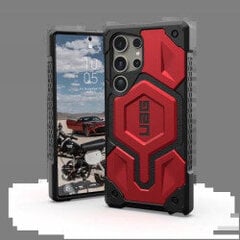 UAG Monarch Pro maciņš priekš Samsung Galaxy S24 Ultra 5G ar magnētisko moduli - melni sarkans cena un informācija | Telefonu vāciņi, maciņi | 220.lv