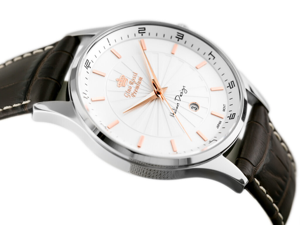 Vīriešu pulkstenis Gino Rossi Premium GRS8886RG cena un informācija | Vīriešu pulksteņi | 220.lv