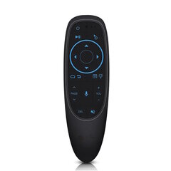 CP G10SPROBTS Universāla pults Smart TV / PC Air Mouse - Bluetooth / Wireless / IR Remote & Gyroscope / LED Melna cena un informācija | Televizoru un Smart TV aksesuāri | 220.lv