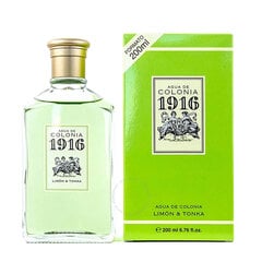 Odekolons Agua De Colonia 1916 Limon & Tonka EDC sievietēm/vīriešiem, 200 ml cena un informācija | Sieviešu smaržas | 220.lv