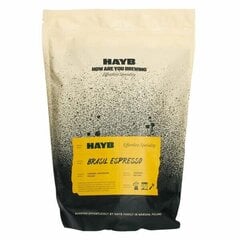 HAYB Brasil Espresso maltā kafija, 1kg cena un informācija | Kafija, kakao | 220.lv