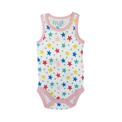 Хлопковое боди Frugi без рукавов "Rosen Body" OUTLET BBS007MUS0612-izm-80 цена и информация | Нижнее белье для девочек | 220.lv