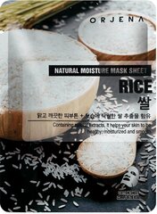 ORJENA Natural Moisture Rice Mask Sheet, 23 ml - Izgaismojoša rīsu maska 23 ml. cena un informācija | Sejas maskas, acu maskas | 220.lv