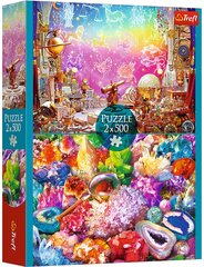 Puzzle Trefl 2x500 elementu telpa un kristāli цена и информация | Песочницы, песок | 220.lv