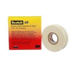 Lente 3M Scotch 69 stikla šķiedras elektriskā izolācija 177mkm, balta, 38mm*33m cena un informācija | Rokas instrumenti | 220.lv