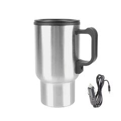 12V 450ml Elektriskā apkure Automašīnas tējkanna ūdenim Kafija Piens Camping Thermal Mug Travel Nerūsējošā tērauda auto tējkanna Apsildāma krūze. cena un informācija | Kafijas kannas, tējkannas | 220.lv