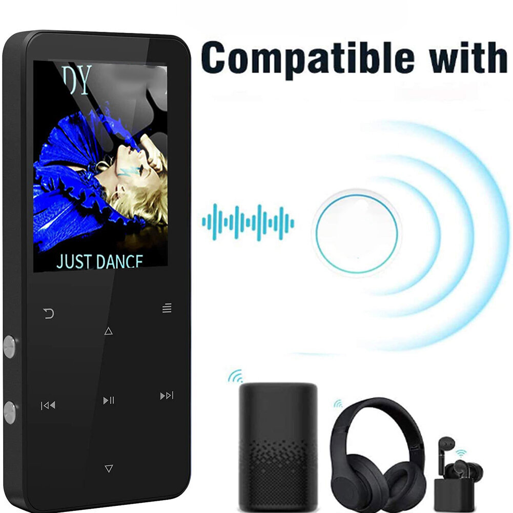 MP3 MP4 atskaņotājs ar Bluetooth pārnēsājamu HiFi bezzudumu skaņas mūzikas atskaņotāju ar FM radio balss ierakstītāju цена и информация | Austiņas | 220.lv