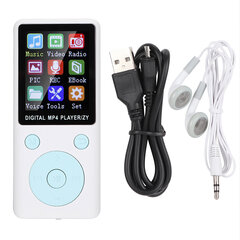 T1 Music MP3 MP4 Player 8G Bluetooth Поддержка 32G Карта памяти Круглые кнопки Белый цена и информация | Наушники | 220.lv