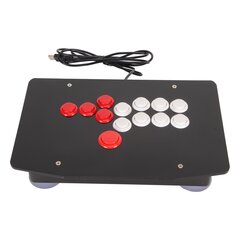 Arcade Fight Stick ar USB 2.0 pieslēgvietu, 5 virzienu taustiņi un 8 lielas funkciju pogas Arkādes spēļu cīņas kursorsvira cena un informācija | Gaming aksesuāri | 220.lv