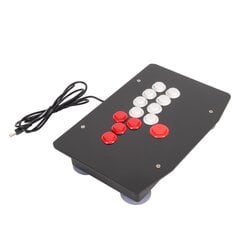 Arcade Fight Stick ar USB 2.0 pieslēgvietu, 5 virzienu taustiņi un 8 lielas funkciju pogas Arkādes spēļu cīņas kursorsvira cena un informācija | Gaming aksesuāri | 220.lv