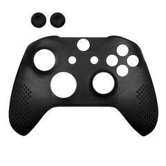 Spēļu pults silikona korpusa vāciņš, slīdošs spēļu kontrollera aizsargvāciņš ar atslēgu vāciņiem priekš XBOX ONE Slim Black cena un informācija | Gaming aksesuāri | 220.lv