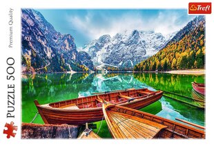 Puzzle 500 Braies ezers Itālijā Trefl Premium Quality cena un informācija | Puzles, 3D puzles | 220.lv