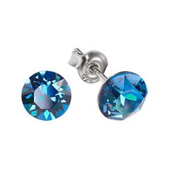 Sudraba komplekts "Klasika (Bermuda Blue)" ar Swarovski™ kristāliem DS00S428 cena un informācija | Rotaslietu komplekti | 220.lv