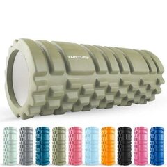 Tunturi Yoga Grid Foam Roller Masāžas cilindrs 33cm, Zaļš cena un informācija | Vingrošanas bumbas | 220.lv