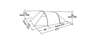 Товар с повреждённой упаковкой. Палатка Easy Camp Spirit 200, зеленая цена и информация | Товары для спорта, отдыха, туризма с поврежденной упаковкой | 220.lv