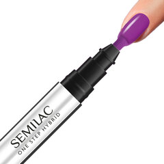 Hibrīda nagu lakas zīmulis Semilac One Step Nail Marker, S760 Hyacinth Violet, 3 ml cena un informācija | Nagu lakas, stiprinātāji | 220.lv