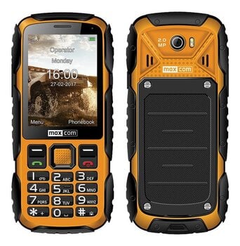 Prece ar bojātu iepakojumu. MaxCom MM920, (ENG), Yellow cena un informācija | Mobilie telefoni, foto un video preces ar bojātu iepakojumu | 220.lv