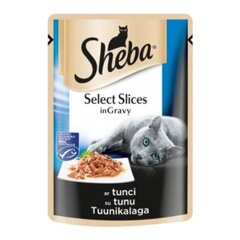 Sheba kaķiem ar okeāna zivīm mērcē, 85 g x 12 gab. cena un informācija | Konservi kaķiem | 220.lv