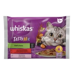 Whiskas Tasty Mix kaķiem, gaļas un zivju komplekts ar dārzeņiem, 4x85 g x 13 gab. cena un informācija | Konservi kaķiem | 220.lv