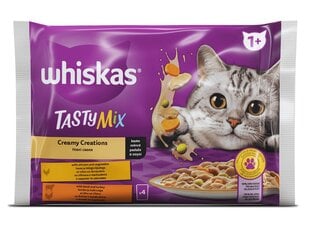 Whiskas Tasty Mix kaķiem, gaļas un dārzeņu komplekts, 4 x 85 g x 13 gab. cena un informācija | Konservi kaķiem | 220.lv