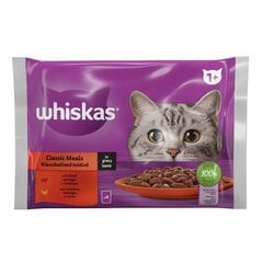 Whiskas Classic Eals pieaugušiem kaķiem, gaļas komplekts, 4 x 85 g x 13 gab. cena un informācija | Konservi kaķiem | 220.lv