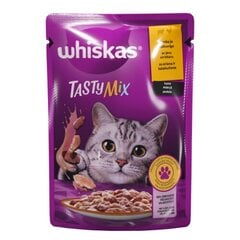 Whiskas Tasty Mix pieaugušiem kaķiem, ar jēra un tītara gaļu, 85 g x 28 gab. cena un informācija | Konservi kaķiem | 220.lv