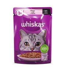 Whiskas Adult pieaugušiem kaķiem ar lasi, 85 g x 28 gab. cena un informācija | Konservi kaķiem | 220.lv